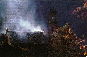 fumées du soir en corse